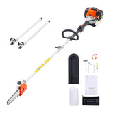 Gas Pole Saw 33cc 2 Stroke Extendable Cordless Tree Trimmer with 8in Cutting Bar
